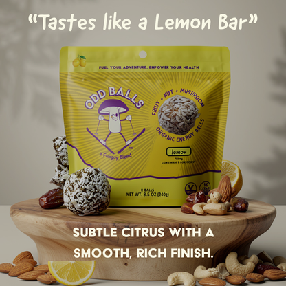 Sporeticus Daily Momentum mushroom energy bites for steady, no-crash energy