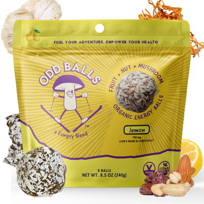 Sporeticus Daily Momentum organic energy bites, front of bag